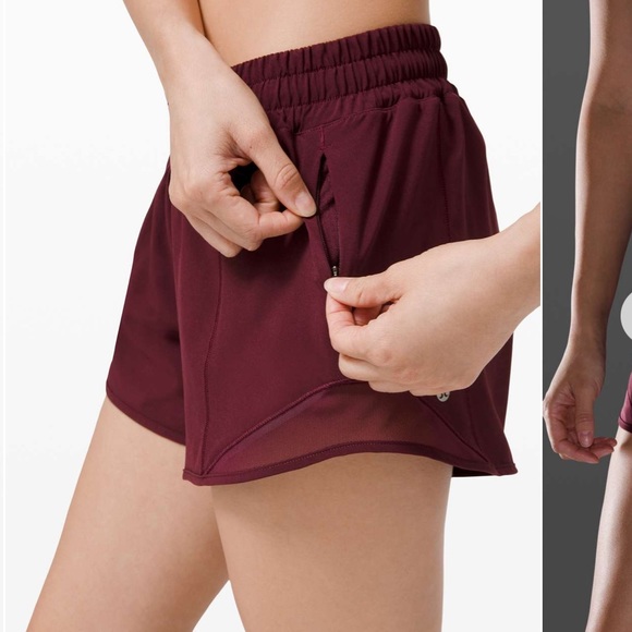 Lululemon Hotty Hot Short II *Long 4" Cassis Size 4 - Picture 3 of 11